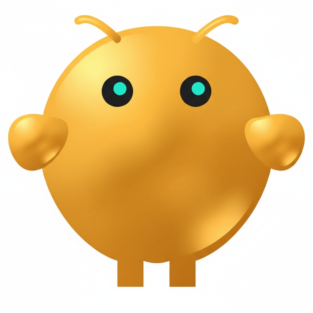 Clawdbot Gold Mascot